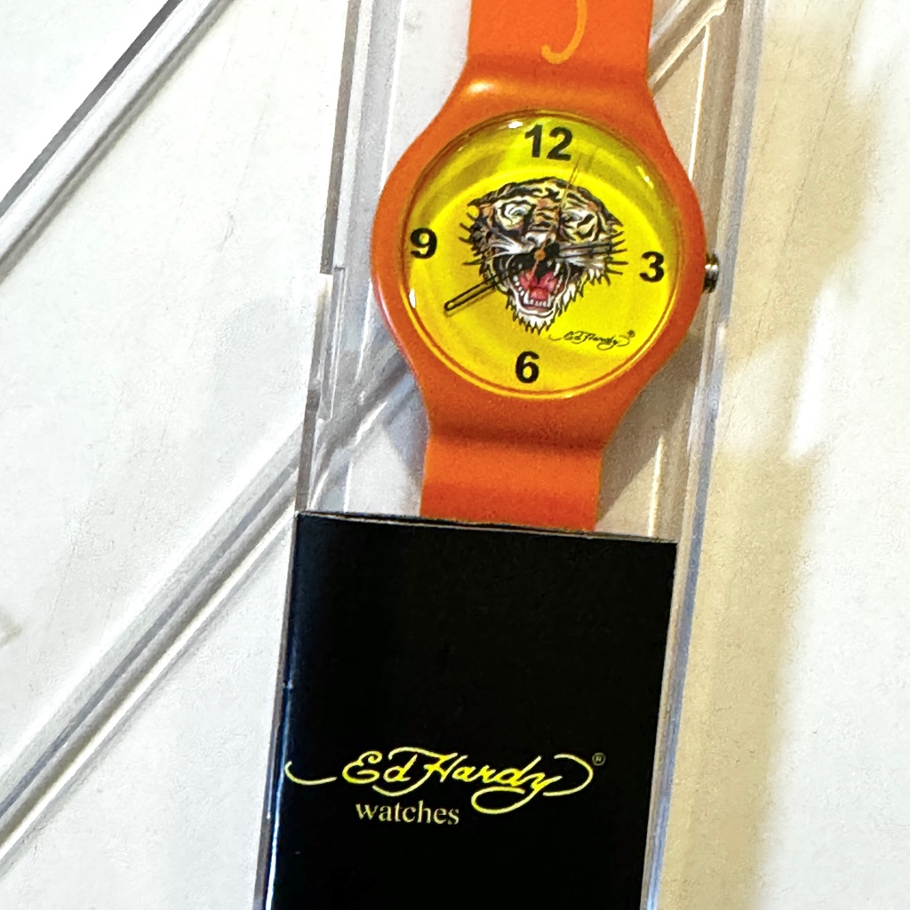 Ed Hardy Tiger Watch Brand New Ndver Worn In Case